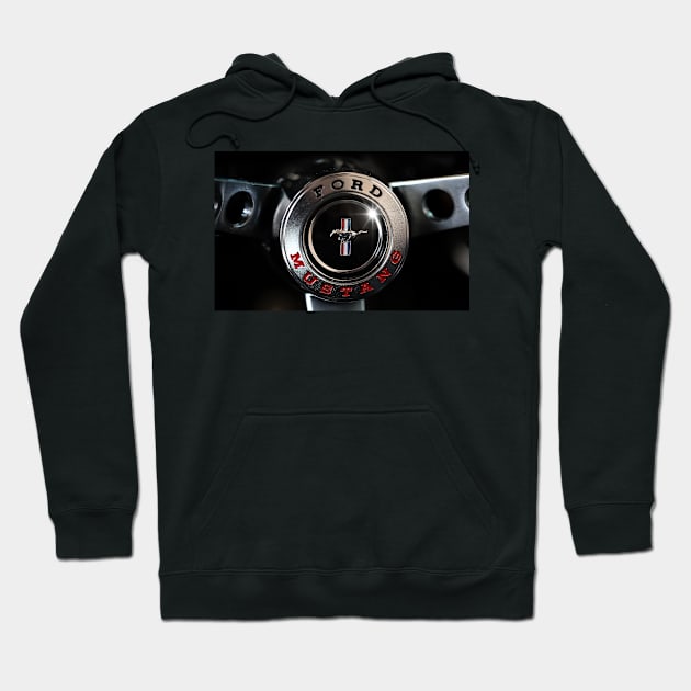 ford mustang, steering wheel Hoodie by hottehue